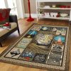 Camping Into Forest Vintage Rug Sport Decor Gift Floor Decor Living Room Carpet Rug Area Rug - 189715357f28 Camping Rectangle Area Rug