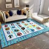 Camping Pattern Rug Sport Decor Gift Floor Decor Living Room Carpet Rug Area Rug - 9dc09fc0920b Camping Rectangle Area Rug