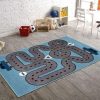 Car Track Play 1 Rug Sport Decor Gift Floor Decor Living Room Carpet Rug Area Rug - 943987f10cc5 Car Rectangle Area Rug
