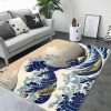 Cartoon Sea Waves Rug Sport Decor Gift Floor Decor Living Room Carpet Rug Area Rug - 10d2e8bc030a Cartoon Rectangle Area Rug