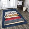 Cat And Book Rug Sport Decor Gift Floor Decor Living Room Carpet Rug Area Rug - 4935dc632ca5 Cats And Books Rectangle Area Rug
