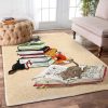 Cat And Book Rug Sport Decor Gift Floor Decor Living Room Carpet Rug Area Rug - d3cf476748a2 Cats And Books Rectangle Area Rug