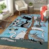 Cat Strength Rug Sport Decor Gift Floor Decor Living Room Carpet Rug Area Rug - 54ab3daf5092 Cat Rectangle Area Rug