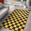 Checkered Yellow Rug Sport Decor Gift Floor Decor Living Room Carpet Rug Area Rug - dc546fc85a38 Checkered Rectangle Area Rug