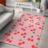 Cherry Heart Dot Pattern Rug Sport Decor Gift Floor Decor Living Room Carpet Rug Area Rug - ad049603374b Heart Rectangle Area Rug