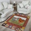 Chicken Couple Rug Sport Decor Gift Floor Decor Living Room Carpet Rug Area Rug - 2ebb00cf9926 Chicken Rectangle Area Rug