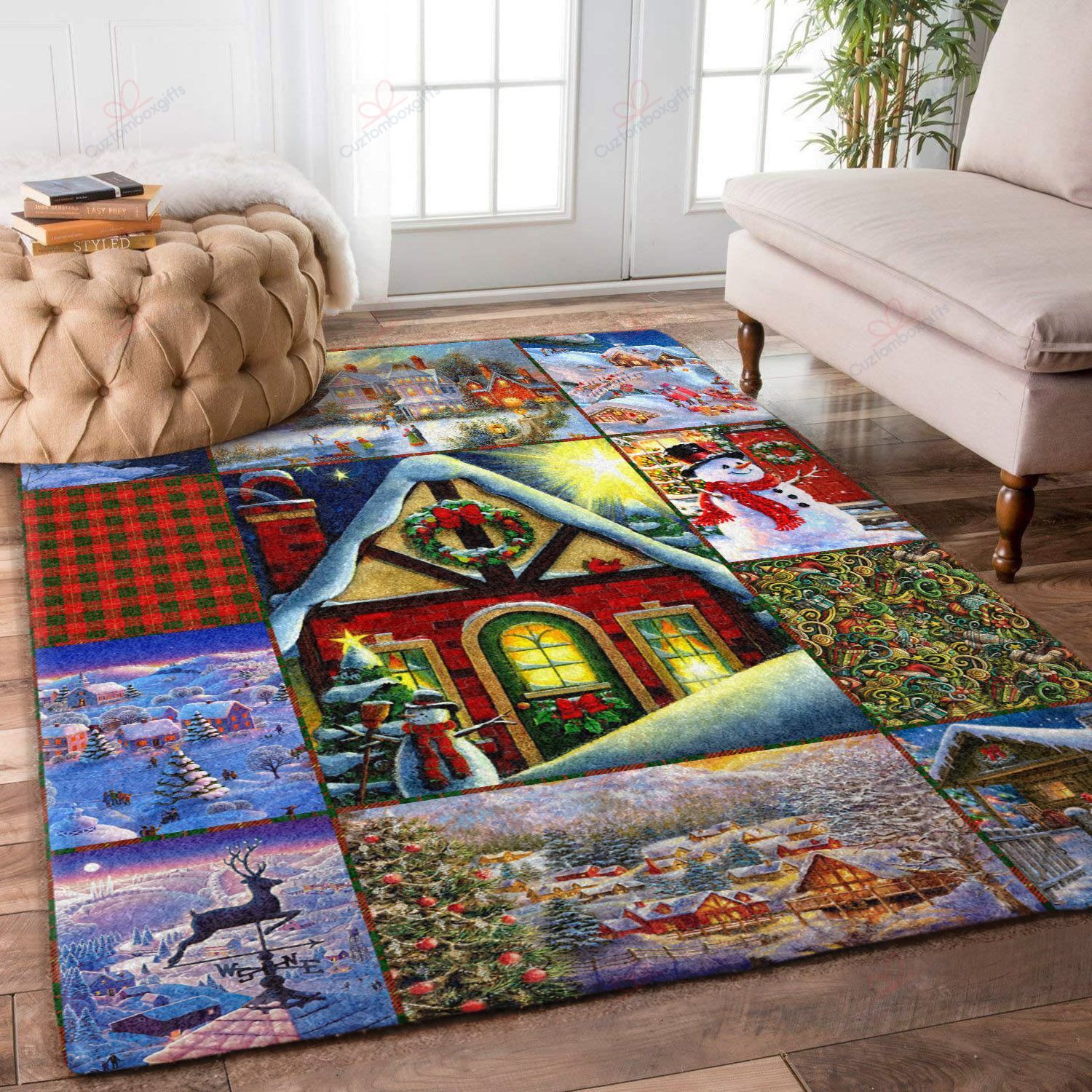 Christmas House Rug Sport Decor Gift Floor Decor Living Room Carpet Rug Area Rug - bfc7eca6bcd6 Christmas House Rug Sport Decor Gift Floor Decor Living Room Carpet Rug Area Rug - bfc7eca6bcd6 Christmas Rectangle Area Rug