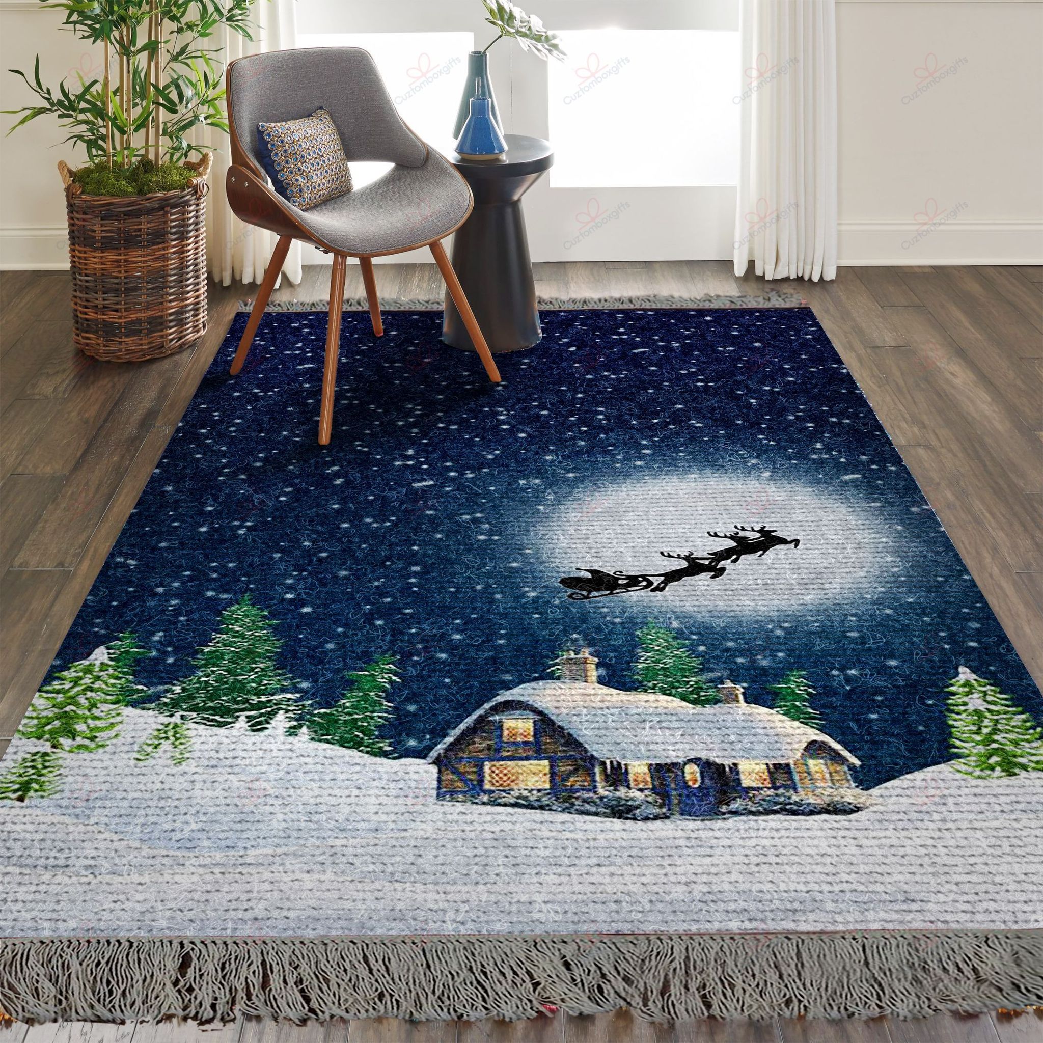 Christmas Night Rug Sport Decor Gift Floor Decor Living Room Carpet Rug Area Rug - e41d8184fe36 Christmas Night Rug Sport Decor Gift Floor Decor Living Room Carpet Rug Area Rug - e41d8184fe36 Christmas Rectangle Area Rug