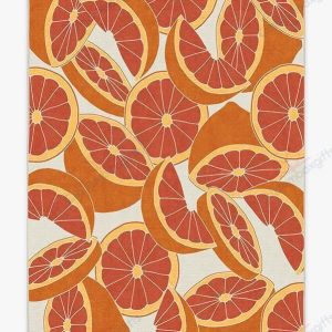 Citrus Blood Orange Pattern Rug Sport Decor Gift Floor Decor Living Room Carpet Rug Area Rug - 5bc76a56aded
