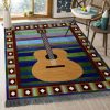 Classic Guitar Rug Sport Decor Gift Floor Decor Living Room Carpet Rug Area Rug - eabdebac76a1 Guitar Rectangle Area Rug