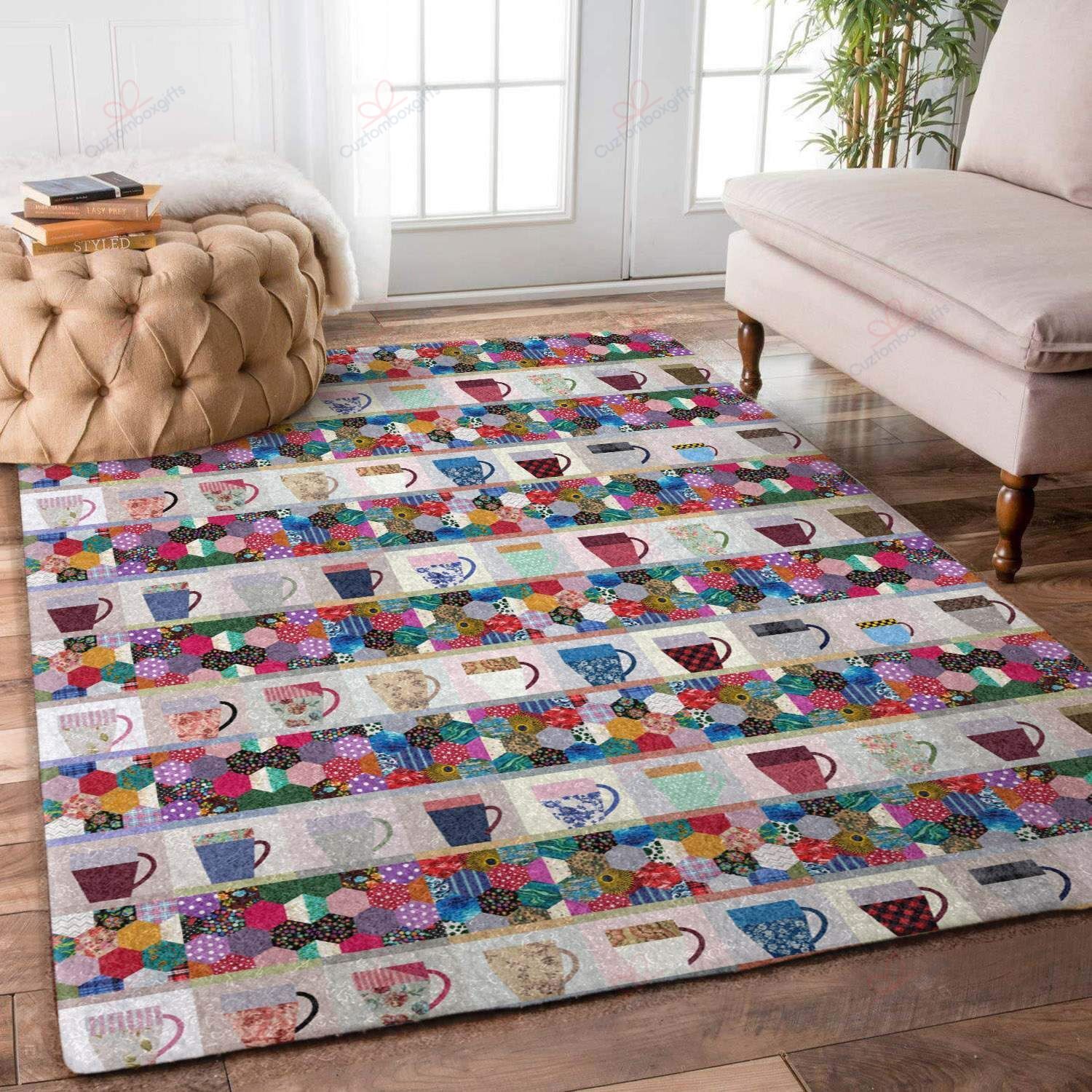 Coffee Cup Pattern Rug Sport Decor Gift Floor Decor Living Room Carpet Rug Area Rug - 212042000000 Coffee Cup Pattern Rug Sport Decor Gift Floor Decor Living Room Carpet Rug Area Rug - 212042000000 Coffee Rectangle Area Rug