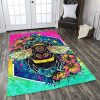Colorful Bee Rug Sport Decor Gift Floor Decor Living Room Carpet Rug Area Rug - 4b6e8338b211 Bee Rectangle Area Rug