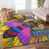 Colorful Bee Rug Sport Decor Gift Floor Decor Living Room Carpet Rug Area Rug - be60cfcb3774 Bee Rectangle Area Rug