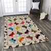 Colorful Butterfly Rug Sport Decor Gift Floor Decor Living Room Carpet Rug Area Rug - 484f23ae4b9e Butterfly Rectangle Area Rug