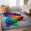 Colorful Butterfly Rug Sport Decor Gift Floor Decor Living Room Carpet Rug Area Rug - c9ffa6e7a932 Butterfly Rectangle Area Rug
