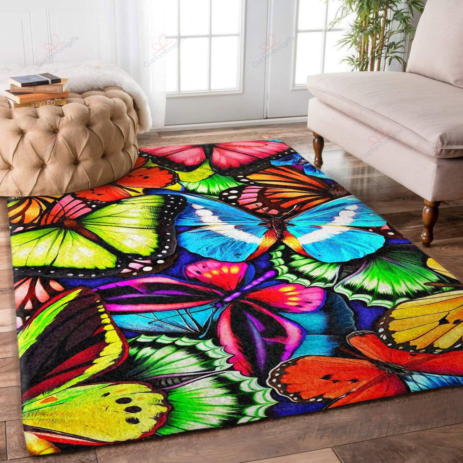 Colorful Butterfly Rug Sport Decor Gift Floor Decor Living Room Carpet Rug Area Rug - 4bc43c93ebc9 Colorful Butterfly Rug Sport Decor Gift Floor Decor Living Room Carpet Rug Area Rug - 4bc43c93ebc9 Butterfly Rectangle Area Rug