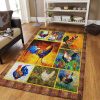 Colorful Chicken Rug Sport Decor Gift Floor Decor Living Room Carpet Rug Area Rug - c001ffb01df0 Chicken Rectangle Area Rug