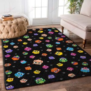 Colorful Cute Owls Love Owls Rug Sport Decor Gift Floor Decor Living Room Carpet Rug Area Rug - 79e1a3e56e04 Owls Rectangle Area Rug