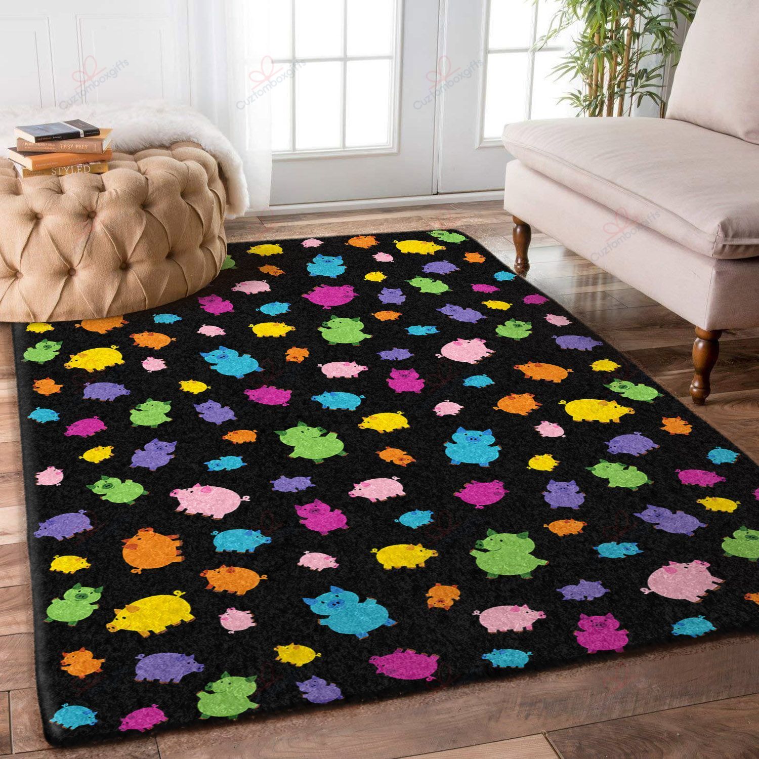 Colorful Cute Pig Rug Sport Decor Gift Floor Decor Living Room Carpet Rug Area Rug - 12e751d7955a Colorful Cute Pig Rug Sport Decor Gift Floor Decor Living Room Carpet Rug Area Rug - 12e751d7955a Pig Rectangle Area Rug