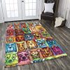 Colorful Dog Rug Sport Decor Gift Floor Decor Living Room Carpet Rug Area Rug - 659fe701373a Dog Rectangle Area Rug