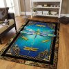 Colorful Dragonfly Pattern Rug Sport Decor Gift Floor Decor Living Room Carpet Rug Area Rug - aa76a4d988ff Dragonfly Rectangle Area Rug