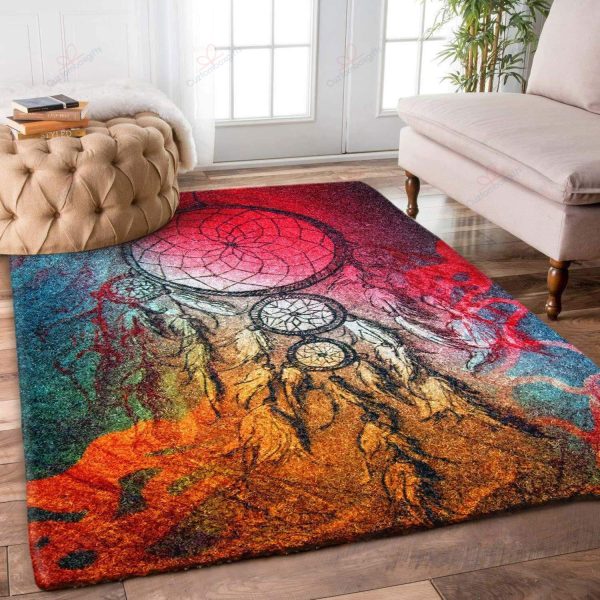 Colorful Dreamcatcher Rug Sport Decor Gift Floor Decor Living Room Carpet Rug Area Rug - ac20464b3f40 Dream Catcher Rectangle Area Rug