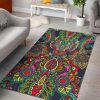 Colorful Floral Mandala Rug Sport Decor Gift Floor Decor Living Room Carpet Rug Area Rug - 31bdb5634411 Mandala Rectangle Area Rug