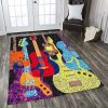 Colorful Guitar Rug Sport Decor Gift Floor Decor Living Room Carpet Rug Area Rug - 95cbaebacca4 Guitar Rectangle Area Rug