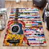 Colorful Guitar Rug Sport Decor Gift Floor Decor Living Room Carpet Rug Area Rug - c5625747db35 Guitar Rectangle Area Rug