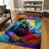 Colorful Lion Left Rug Sport Decor Gift Floor Decor Living Room Carpet Rug Area Rug - e07d5ae56014 Lion Rectangle Area Rug