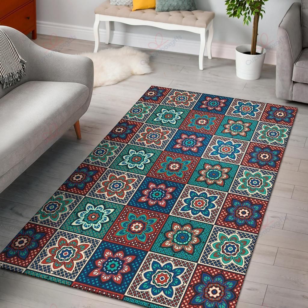Colorful Mosaic Pattern Rug Sport Decor Gift Floor Decor Living Room Carpet Rug Area Rug - a1c157a029c9 Colorful Rectangle Area Rug