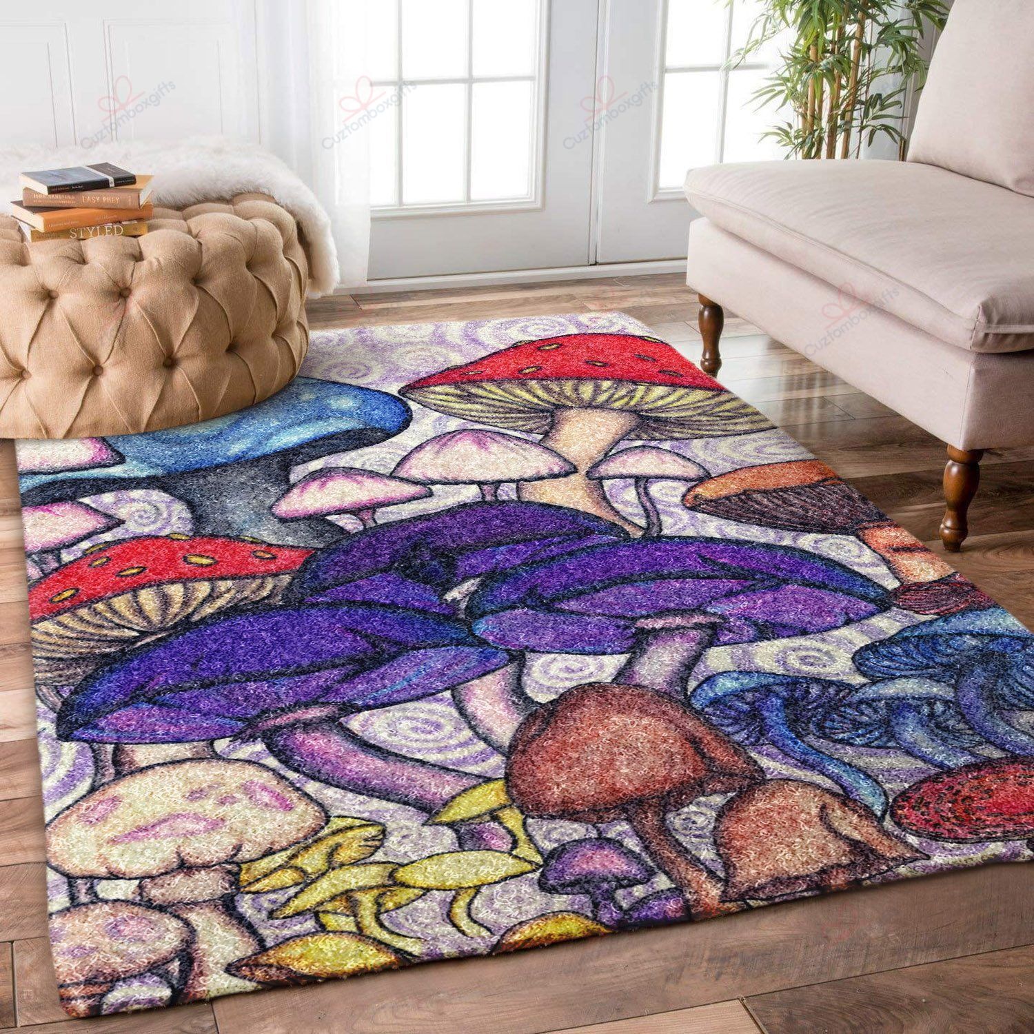 Colorful Mushroom Rug Sport Decor Gift Floor Decor Living Room Carpet Rug Area Rug - 7c8e7849ff88 Colorful Mushroom Rug Sport Decor Gift Floor Decor Living Room Carpet Rug Area Rug - 7c8e7849ff88 Mushroom Rectangle Area Rug