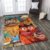 Colorful Owl Rug Sport Decor Gift Floor Decor Living Room Carpet Rug Area Rug - 84b1b5b75086 Owl Rectangle Area Rug