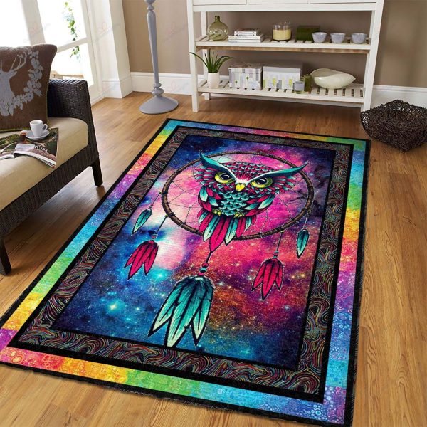 Colorful Owl Pattern Dreamcatcher Rug Sport Decor Gift Floor Decor Living Room Carpet Rug Area Rug - ea07c7f0ff5f Dream Catcher Rectangle Area Rug