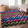 Colorful Pattern 2 Rug Sport Decor Gift Floor Decor Living Room Carpet Rug Area Rug - e25abe8893fb Colorful Rectangle Area Rug
