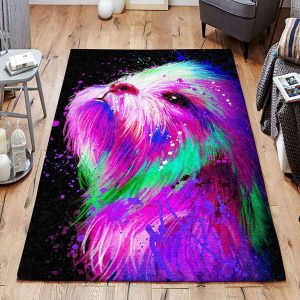 Colorful Shih Tzu Rug Sport Decor Gift Floor Decor Living Room Carpet Rug Area Rug - ab0344179987 Shih Tzu Rectangle Area Rug