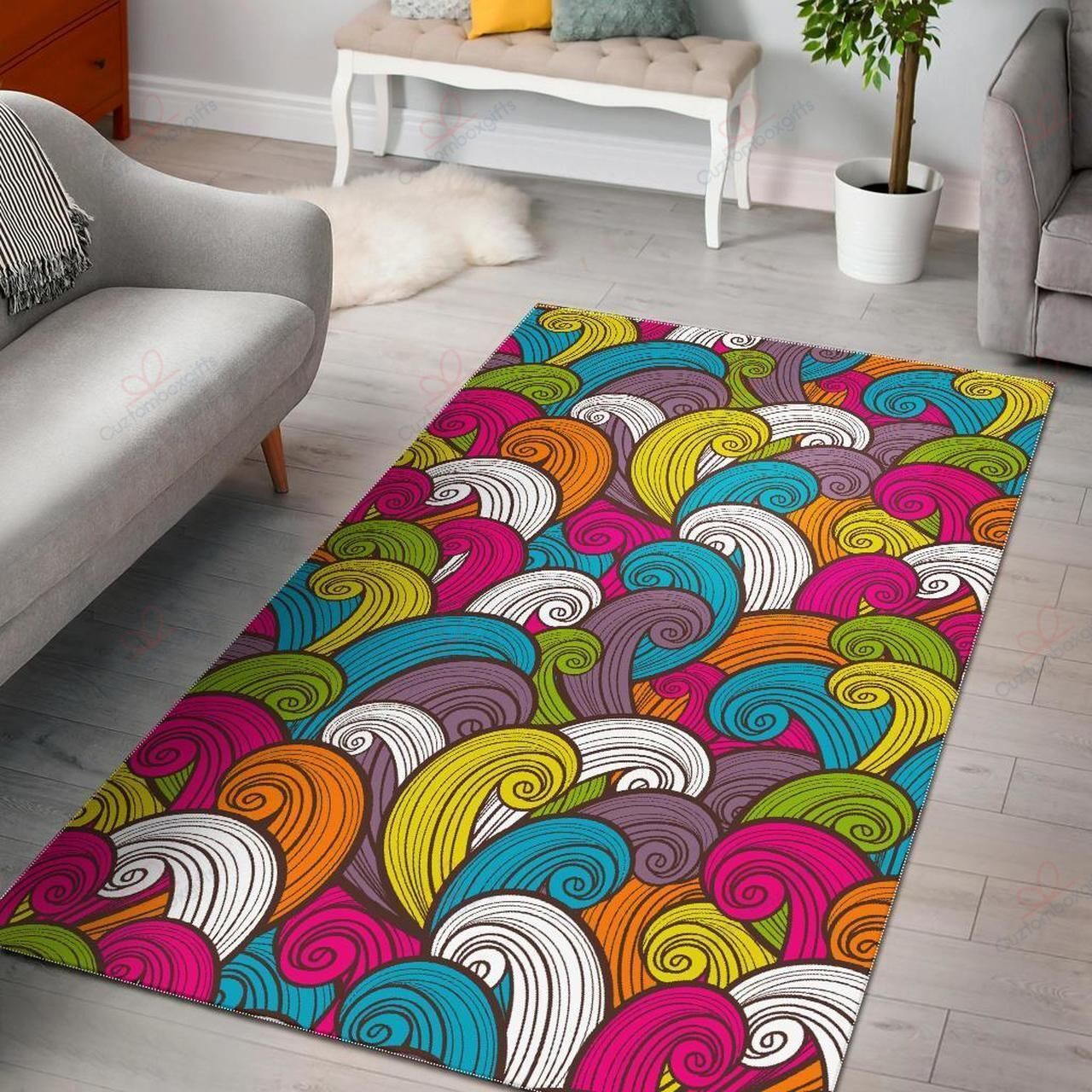 Colorful Surfing Wave Pattern Rug Sport Decor Gift Floor Decor Living Room Carpet Rug Area Rug - 33c9a967f156 Colorful Surfing Wave Pattern Rug Sport Decor Gift Floor Decor Living Room Carpet Rug Area Rug - 33c9a967f156 Colorful Rectangle Area Rug