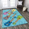 Colorful Ukulele Rug Sport Decor Gift Floor Decor Living Room Carpet Rug Area Rug - 74ba90366fed Colorful Rectangle Area Rug