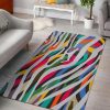 Colorful Zebra Pattern Rug Sport Decor Gift Floor Decor Living Room Carpet Rug Area Rug - 96717d288c2b Colorful Rectangle Area Rug