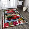 Country Life Red Truck Christmas Rug Sport Decor Gift Floor Decor Living Room Carpet Rug Area Rug - b5ddb6f7e604 Christmas Rectangle Area Rug