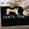 Cute Corgi Dog Santa Paw Rug Sport Decor Gift Floor Decor Living Room Carpet Rug Area Rug - 047e15a525e3 Corgi Rectangle Area Rug