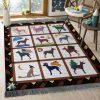 Cute Dog 24 Rug Sport Decor Gift Floor Decor Living Room Carpet Rug Area Rug - d17d20bc0eb2 Dog Rectangle Area Rug