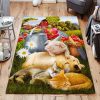 Cute Pet At Farm Rug Sport Decor Gift Floor Decor Living Room Carpet Rug Area Rug - 88b3c868cda2 Farm Rectangle Area Rug