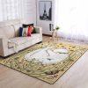Cute White Cat Rug Sport Decor Gift Floor Decor Living Room Carpet Rug Area Rug - 68cffdcbde03 Cat Rectangle Area Rug