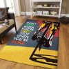 Cycling Dont Stop Rug Sport Decor Gift Floor Decor Living Room Carpet Rug Area Rug - 10a7f11592b0 Bike Rectangle Area Rug