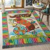 Dachshund And Bike Rug Sport Decor Gift Floor Decor Living Room Carpet Rug Area Rug - c084ee9a52a0 Dachshund Rectangle Area Rug