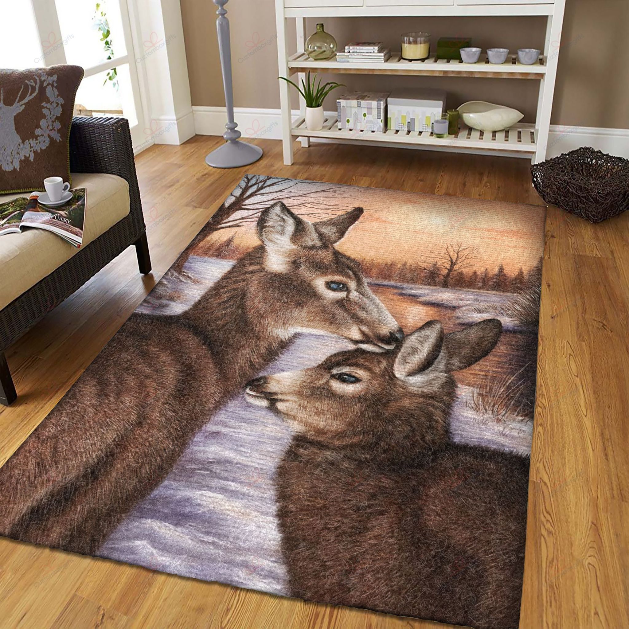 Deer And Fawn Rug Sport Decor Gift Floor Decor Living Room Carpet Rug Area Rug - 6cf26aa9e0f6 Deer And Fawn Rug Sport Decor Gift Floor Decor Living Room Carpet Rug Area Rug - 6cf26aa9e0f6 Deer Rectangle Area Rug
