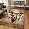 Deer Vintage Art Rug Sport Decor Gift Floor Decor Living Room Carpet Rug Area Rug - ec00223cafec Deer Rectangle Area Rug