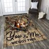 Deer You And Me We Got This Rug Sport Decor Gift Floor Decor Living Room Carpet Rug Area Rug - 8e7792d2aa0f Deer Rectangle Area Rug
