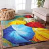 Deixa Chover Color Painting Rug Sport Decor Gift Floor Decor Living Room Carpet Rug Area Rug - 07acaab48145 Freestyle Rectangle Area Rug
